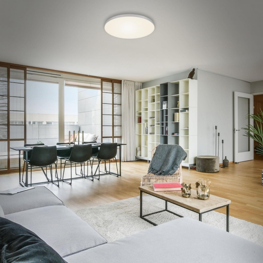 Briloner 7068-014 - LED Mennyezeti lámpa FLAME LED/24,5W/230V 3000K átm. 38 cm ezüst