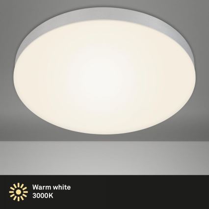 Briloner 7068-014 - LED Mennyezeti lámpa FLAME LED/24,5W/230V 3000K átm. 38 cm ezüst