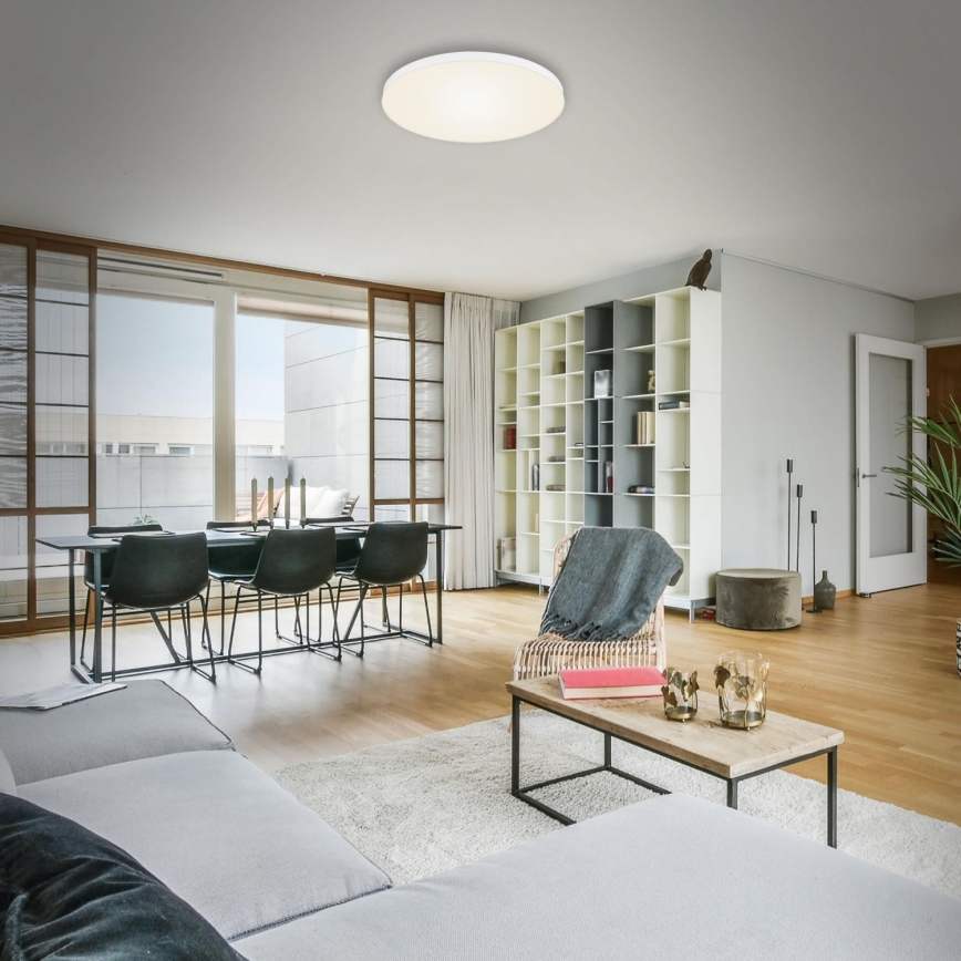 Briloner 7068-016 - LED Mennyezeti lámpa FLAME LED/24,5W/230V 3000K átm. 38 cm fehér