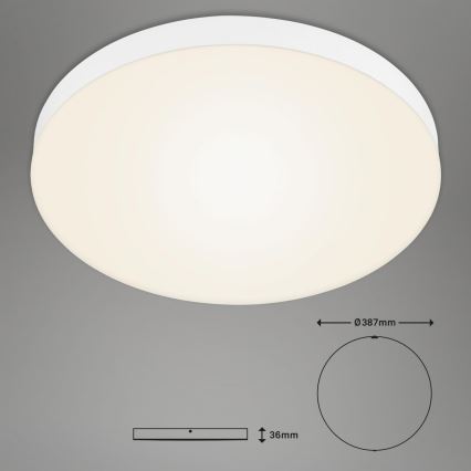Briloner 7068-016 - LED Mennyezeti lámpa FLAME LED/24,5W/230V 3000K átm. 38 cm fehér