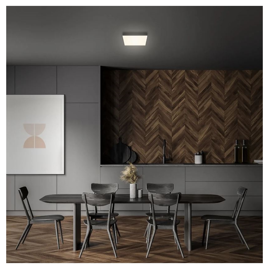 Briloner 7070-015 - LED Mennyezeti lámpa FLAME LED/16W/230V fekete