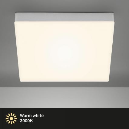 Briloner 7071-014 - LED Mennyezeti lámpa FLAME LED/21W/230V 3000K 28,7x28,7 cm ezüst