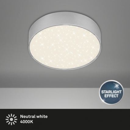 Briloner 7072-414 - LED Mennyezeti lámpa STAR SKY LED/11W/230V 4000K átm. 15 cm ezüst