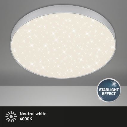 Briloner 7075-414 - LED Mennyezeti lámpa STAR SKY LED/24,5W/230V 4000K átm. 38 cm ezüst
