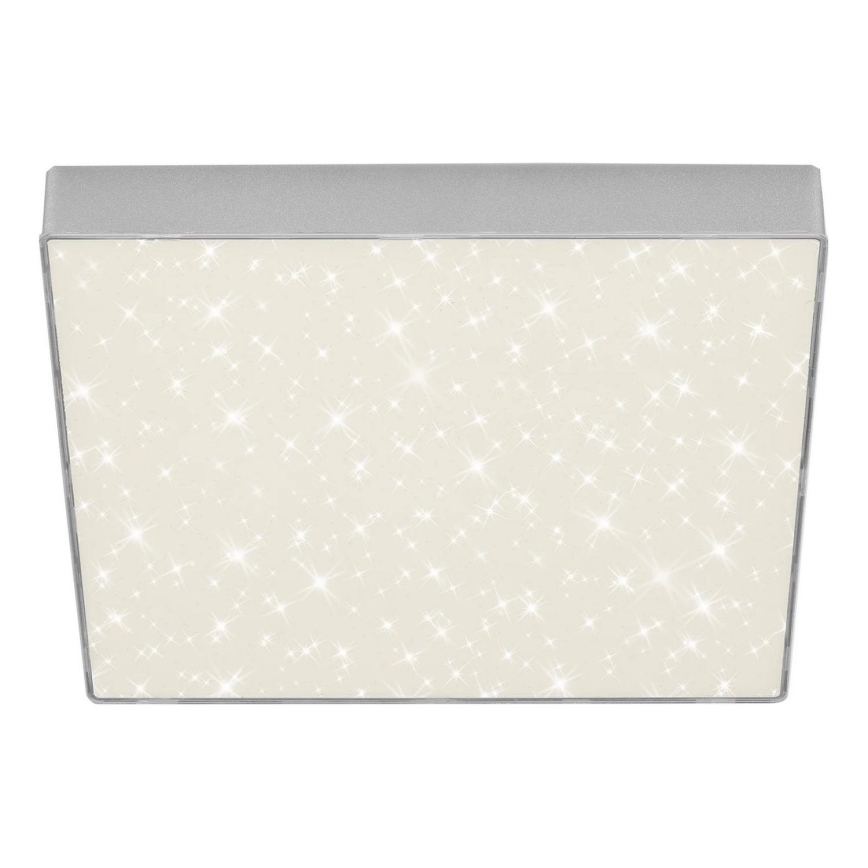 Briloner 7078-414 - LED Mennyezeti lámpa STAR SKY LED/21W/230V 4000K 28x28 cm ezüst