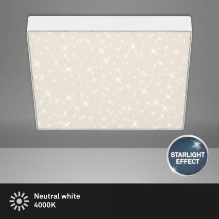 Briloner 7078-416 - LED mennyezeti lámpa STAR SKY LED/21W/230V 4000K 28x28 cm fehér