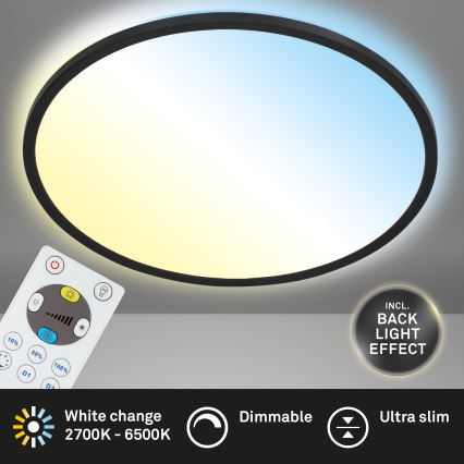 Briloner 7080-015 - LED dimmelhető mennyezeti lámpa SLIM LED/22W/230V 2700-6500K + távirányító