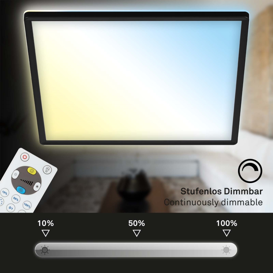 Briloner 7081-015 - LED dimmelhető mennyezeti lámpa SLIM LED/18W/230V 2700-6500K + távirányító