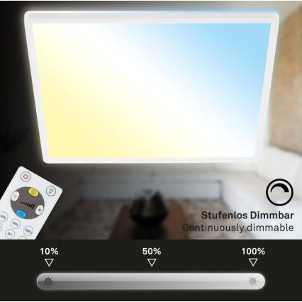 Briloner 7082-016 - LED dimmelhető mennyezeti lámpa SLIM LED/22W/230V 2700-6500K + távirányító