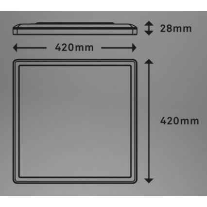 Briloner 7082-016 - LED dimmelhető mennyezeti lámpa SLIM LED/22W/230V 2700-6500K + távirányító