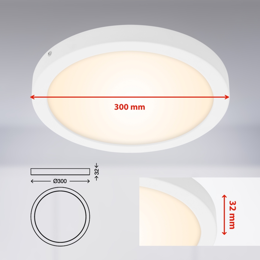Briloner 7141-016 - LED Mennyezeti lámpa FIRE LED/21W/230V