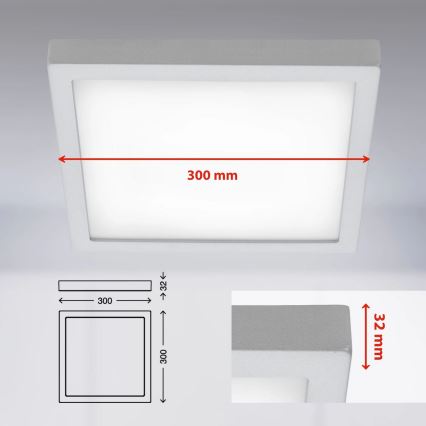 Briloner 7142-414 - LED Mennyezeti lámpa FIRE LED/21W/230V 4000K