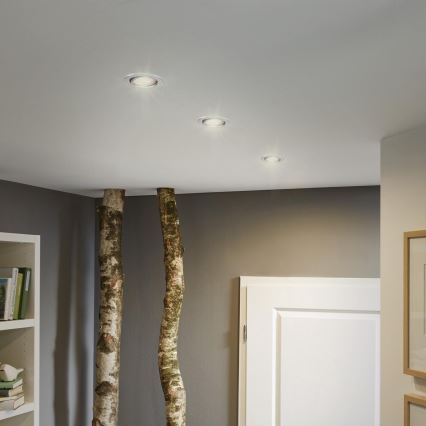 Briloner 7144-039 - Készlet 3x LED Fürdőszobai beépíthető lámpa SLIDE 1xGU10/4W/230V IP23