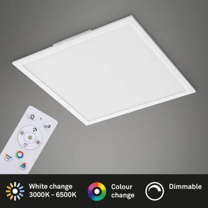 Briloner 7152-016 - LED RGB Dimmelhető mennyezeti panel COLOUR LED/24W/230V 3000-6500K + távirányítás