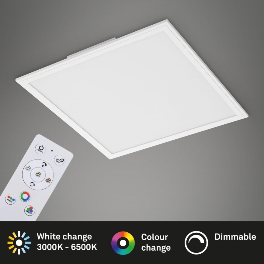 Briloner 7152-016 - LED RGB Dimmelhető mennyezeti panel COLOUR LED/24W/230V 3000-6500K + távirányítás