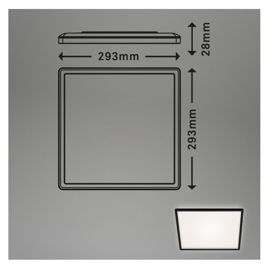Briloner 7156-415 - LED Mennyezeti lámpa SLIM LED/18W/230V