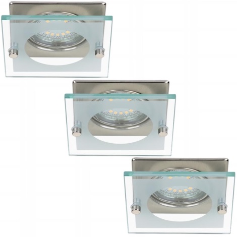 Briloner 7202-032 - KÉSZLET 3x LED Fürdőszobai beépíthető lámpa ATTACH 1xGU10/4W/230V