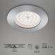 Briloner 7206-019 - LED Fürdőszobai függesztett mennyezeti lámpa ATTACH LED/10,5W/230V IP44