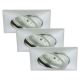Briloner 7210-039 - KÉSZLET 3x LED Fürdőszobai beépíthető lámpa ATTACH 1xLED/5W/230V IP23