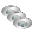 Briloner 7212-038 - KÉSZLET 3x LED Fürdőszobai lámpa ATTACH 3xGU10/5W/230V IP44