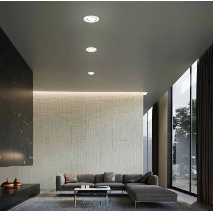Briloner 7221-036 - KÉSZLET 3x LED Fürdőszobai függesztett mennyezeti lámpa 1xGU10/3W/230V IP23 fehér