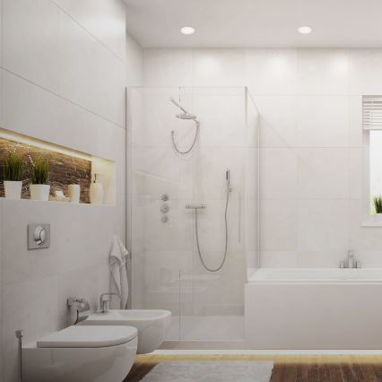 Briloner 7231-036 - KÉSZLET 3x LED Dimmelhető fürdőszobai beépíthető lámpa LED/5,5W/230V IP44