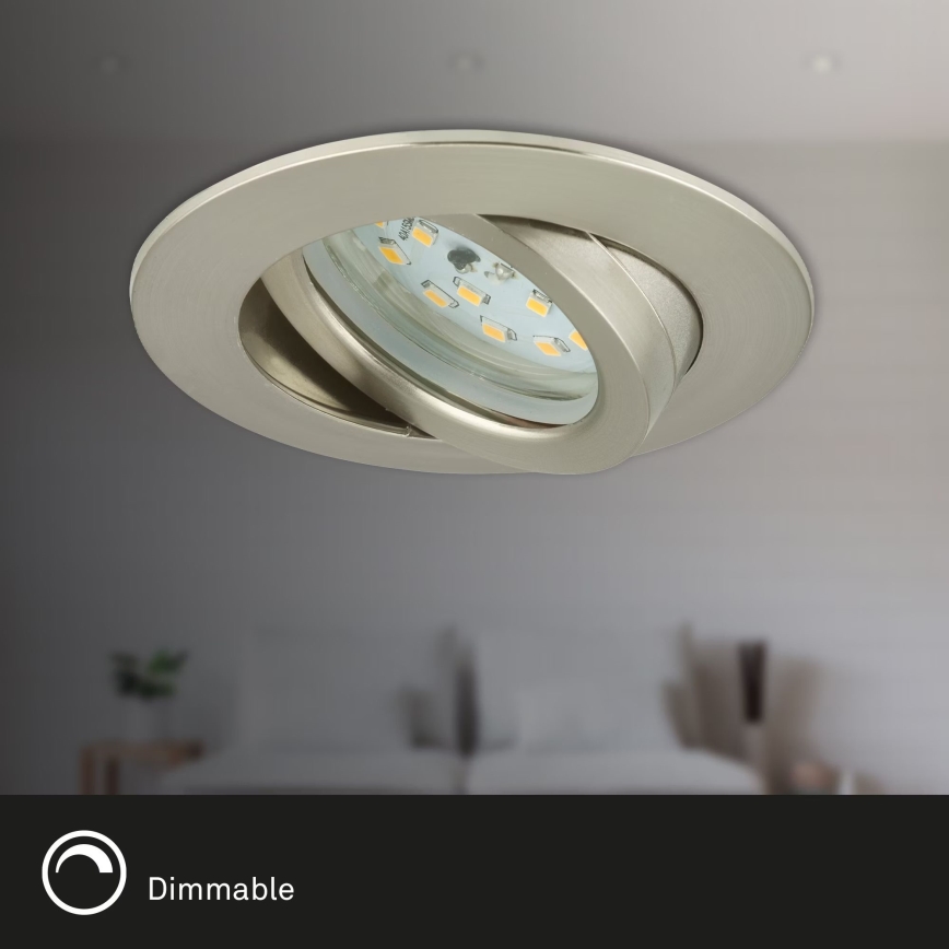 Briloner 7232-032 - 3 darabos dimmelhető LED fürdőszobai süllyesztett mennyezeti világítótest ATTACH LED/5,5W/230V IP23