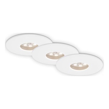 Briloner 7240-036 -KÉSZLET 3x LED Fürdőszobai beépíthető lámpa ATTACH LED/1,8W/230V IP44 fehér