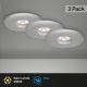 Briloner 7240-039 - KÉSZLET 3x LED Fürdőszobai beépíthető lámpa LED/1,8W/230V IP44