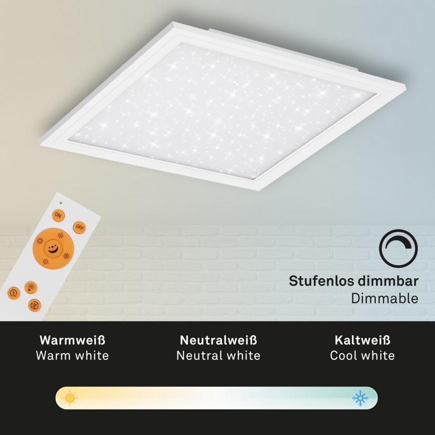 Briloner 7302-016 - LED Dimmelhető mennyezeti lámpa STARRY SKY LED/23W/230V 3000-6000K + távirányítás