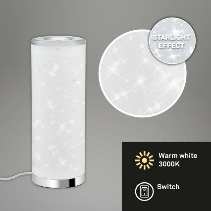 Briloner 7332-018 - LED Asztali lámpa STARRY SKY 1xGU10/5W/230V fehér