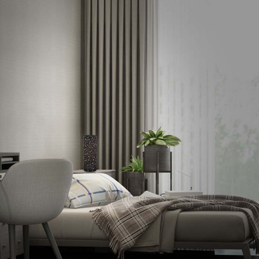 Briloner 7334-015 - LED Asztali lámpa STARRY SKY 1xGU10/5W/230V fekete