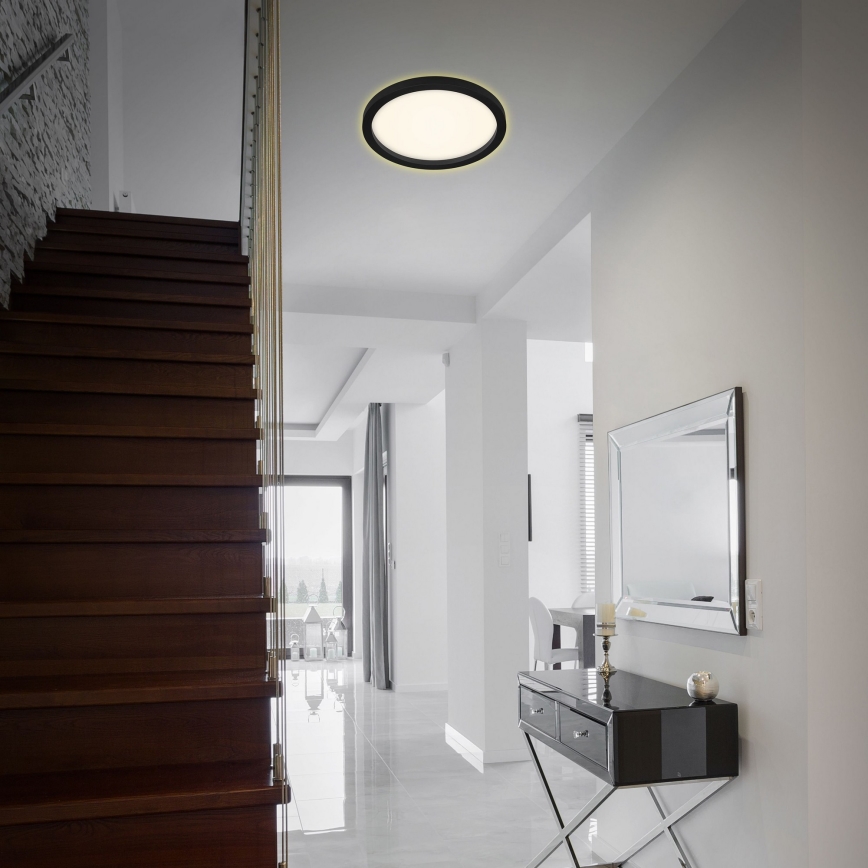 Briloner 7361-015 - LED Mennyezeti lámpa CADRE LED/18W/230V á. 29,7 cm fekete