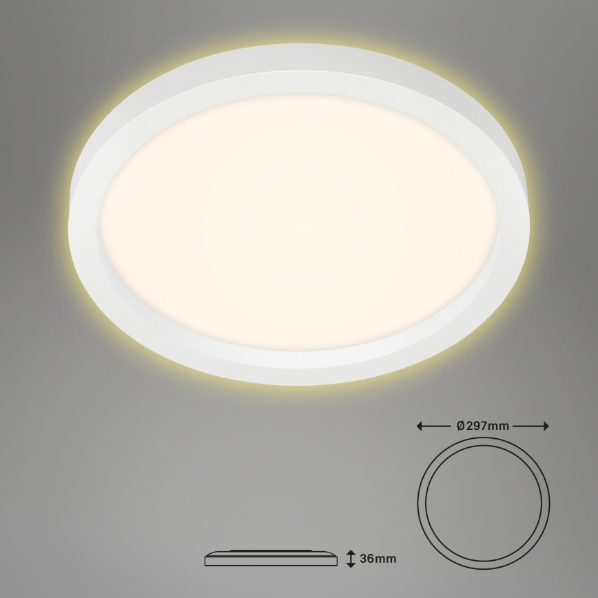 Briloner 7361-016 - LED Mennyezeti lámpa CADRE LED/18W/230V á. 29,7 cm fehér