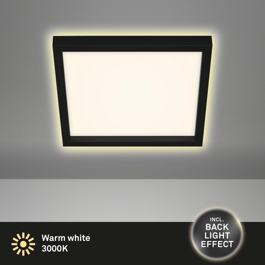 Briloner 7362-015 - LED Mennyezeti lámpa CADRE LED/18W/230V 29,6x29,6 cm fekete