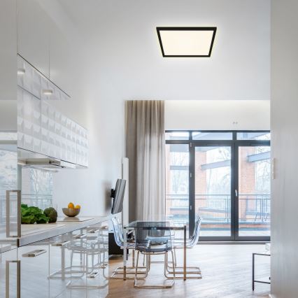 Briloner 7364-015 - LED Mennyezeti lámpa CADRE LED/22W/230V 42,2x42,2 cm fekete