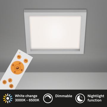 Briloner 7370-014 - LED Dimmelhető mennyezeti lámpa LED/18W/230V 3000-6500K + távirányító