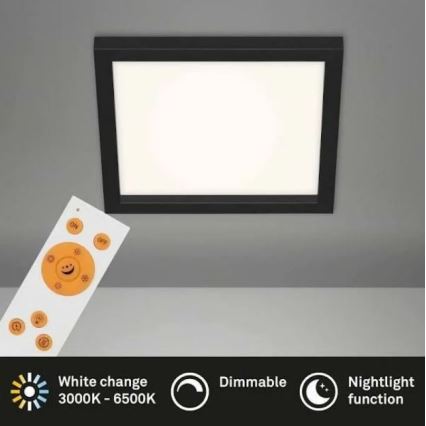 Briloner 7370-015 - LED Dimmelhető mennyezeti lámpa GEO BASIC LED/18W/230V 3000-6500K + távirányítás