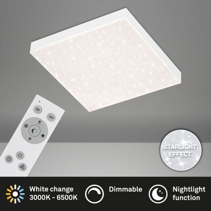 Briloner 7381-016 - LED Dimmelhető mennyezeti lámpa STARRY SKY LED/15W/230V 3000-6500K + távirányítás