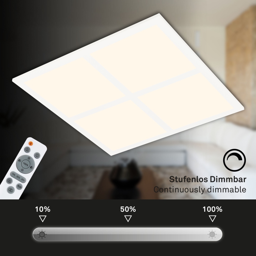 Briloner 7387-016 - LED RGBW dimmelhető mennyezeti lámpa LED/24W/230V 3000-6500K + távirányító