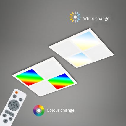 Briloner 7387-016 - LED RGBW dimmelhető mennyezeti lámpa LED/24W/230V 3000-6500K + távirányító