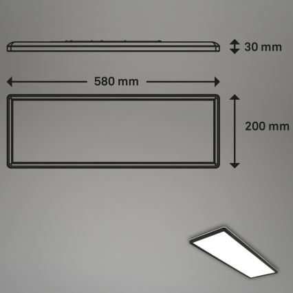 Briloner 7402-415 - LED Mennyezeti lámpa SLIM LED/22W/230V