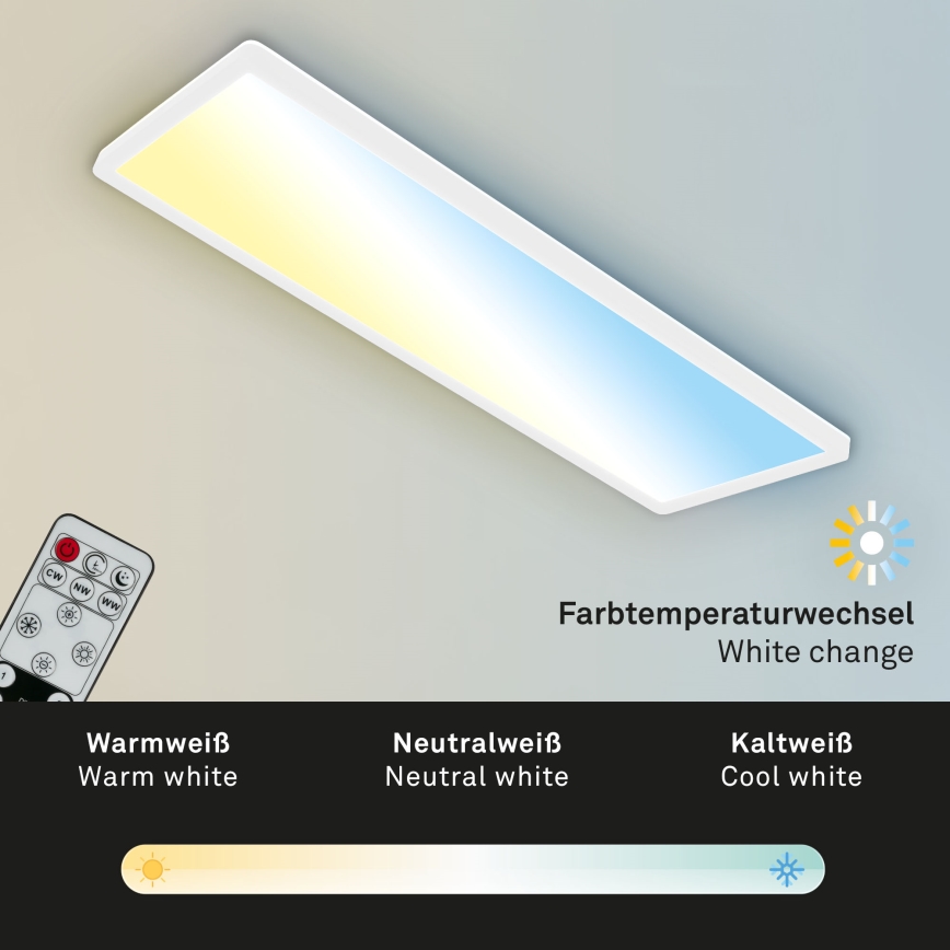 Briloner 7403-016 - LED dimmelhető mennyezeti lámpa SLIM LED/23W/230V 2700-6500K + távirányító