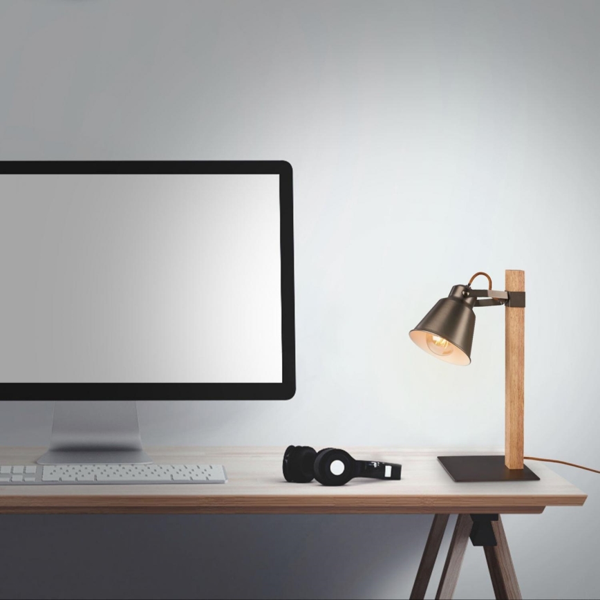 Briloner 7406-014 - Asztali lámpa TALE 1xE27/25W/230V barna