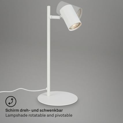 Briloner 7408-016 - Asztali lámpa RETRO 1xGU10/9W/230V fehér