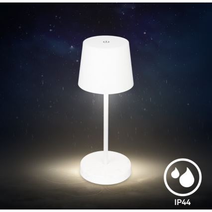 Briloner 7423016 - LED állítható fényerejű, tölthető kültéri asztali lámpa LED/2,6W/5V 2000mAh IP44 fehér