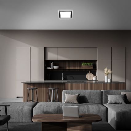 Briloner 7457-414 - LED mennyezeti lámpatest SLIM LED/18W/230V 4000K 29x29 cm fekete