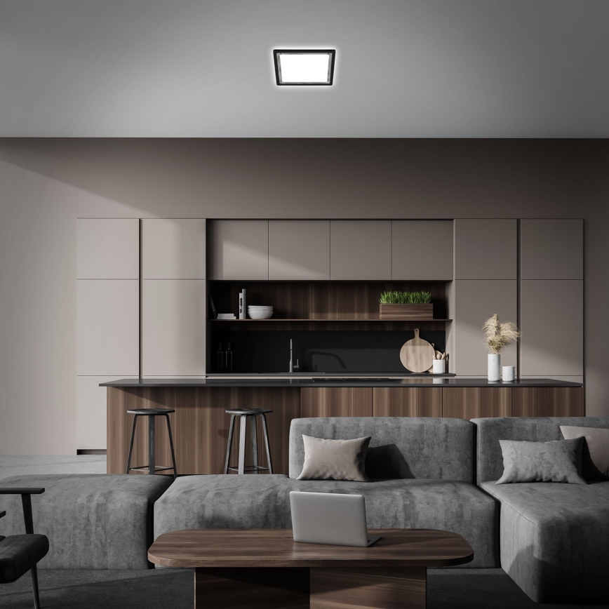 Briloner 7457-414 - LED mennyezeti lámpatest SLIM LED/18W/230V 4000K 29x29 cm fekete