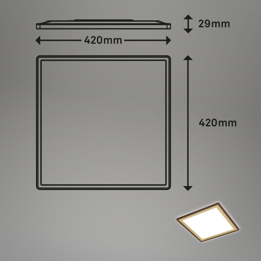 Briloner 7459-417 - LED dimmelhető mennyezeti lámpa DECO LED/24W/230V 2700-6500K + távirányító
