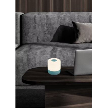 Briloner 7461010 - LED Dimmelhető újratölthető kültéri asztali lámpa LED/2W/5V IP44 1200 mAh kék